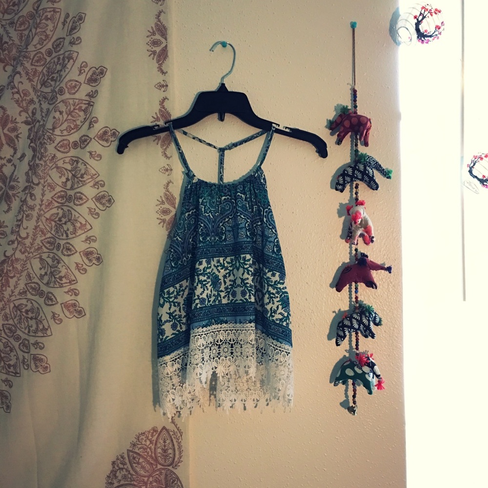 LA HEARTS silk tank